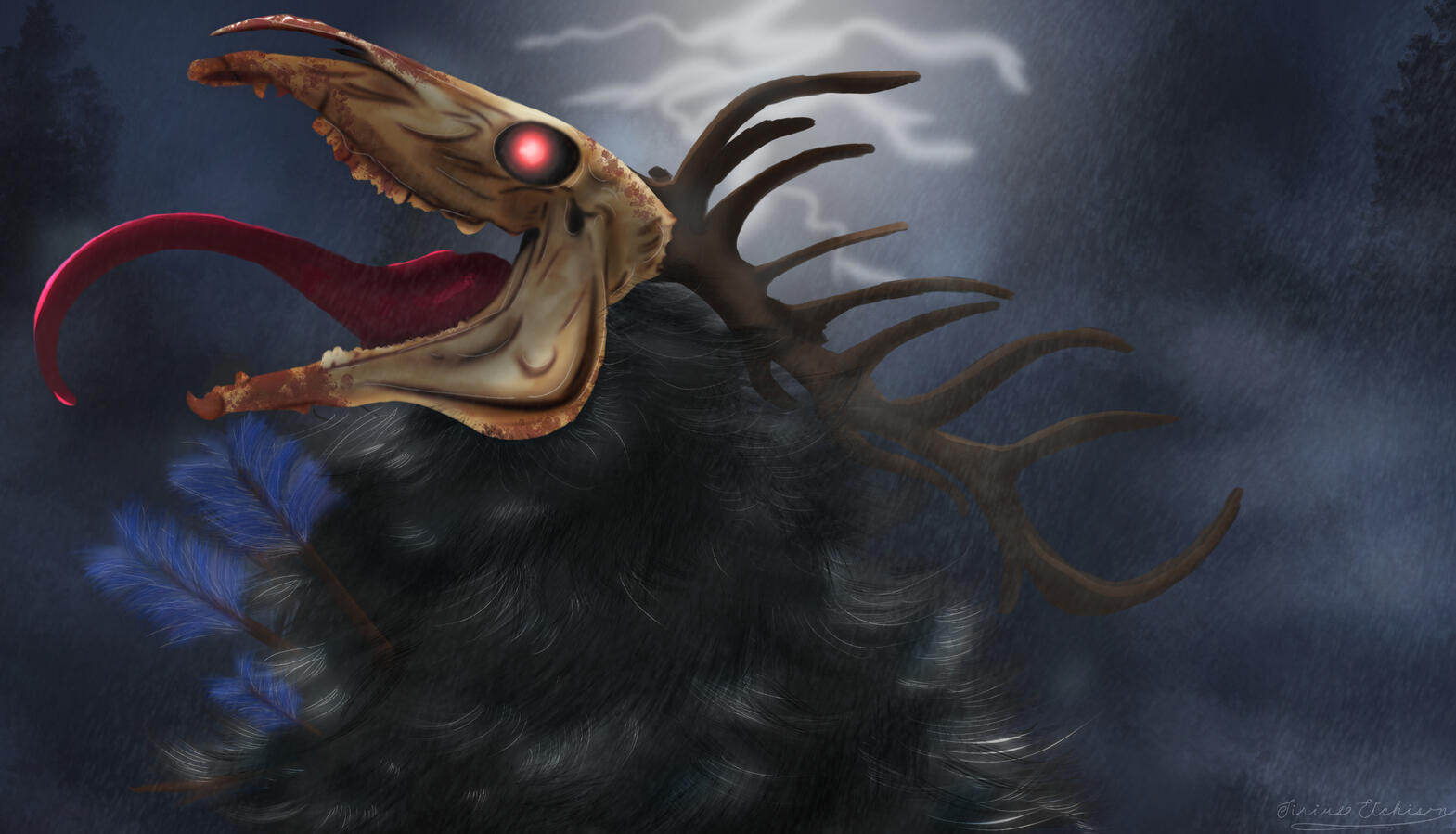 A realistic artwork of Bob, our beloved skull-headed beast. This was done by Sirius Facts Art Studio and is a masterpiece.